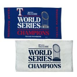WinCraft Texas Rangers 2023 World Series Champ Full Color Locker Room Towel With Back Imprint, A0996325