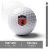 Vafogehu Golf Balls,Flag of Glarus Patterns Golf Balls, Novelty Golf Gift for Men, Women 1 Piece view 2