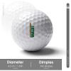 Vafogehu Golf Balls,Lithuania Flag Patterns Golf Balls, Novelty Golf Gift for Men, Women 1 Piece view 2