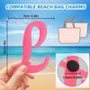 CTOHN Letter Charms for Bogg Bag, Alphabet Lettering Accessories (Pink, L) view 2