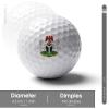 Vafogehu Golf Balls,Nigeria Flag Patterns Golf Balls, Novelty Golf Gift for Men, Women 1 Piece view 2