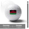 Vafogehu Golf Balls,Flag of Malawi Patterns Golf Balls, Novelty Golf Gift for Men, Women 1 Piece view 2