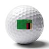 Vafogehu Golf Balls,Zambia Flag Patterns Golf Balls, Novelty Golf Gift for Men, Women 1 Piece view 1