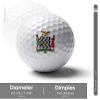 Vafogehu Golf Balls,Zambia Flag Patterns Golf Balls, Novelty Golf Gift for Men, Women 1 Piece view 2