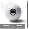Vafogehu Golf Balls,Flag of Canton of Fribourg Patterns Golf Balls, Novelty Golf Gift for Men, Women 1 Piece view 2