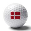 Vafogehu Golf Balls,Denmark Flag Patterns Golf Balls, Novelty Golf Gift for Men, Women 1 Piece view 1