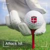 Vafogehu Golf Balls,Denmark Flag Patterns Golf Balls, Novelty Golf Gift for Men, Women 1 Piece view 4