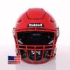 Riddell SpeedFlex Adult w/Scarlet SF-2BD Facemask + US Helmet Flag Decal (Scarlet, Large) - Green Gridiron view 2