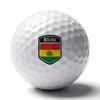 Vafogehu Golf Balls,Bolivia Flag Patterns Golf Balls, Novelty Golf Gift for Men, Women 1 Piece view 1