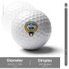 Vafogehu Golf Balls,Kuwait Flag Patterns Golf Balls, Novelty Golf Gift for Men, Women 1 Piece view 2