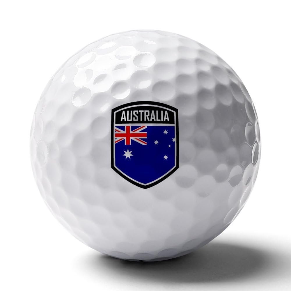 Vafogehu Golf Balls,Australia New Zealand Flag Patterns Golf Balls, Novelty Golf Gift for Men, Women 1 Piece