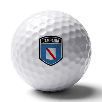 Vafogehu Golf Balls,Campania Italy Flag Patterns Golf Balls, Novelty Golf Gift for Men, Women 1 Piece