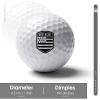 Vafogehu Golf Balls,Bretagne France Flag Patterns Golf Balls, Novelty Golf Gift for Men, Women 1 Piece view 2