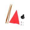 Aosekaa Kayak Safe Flag Safe Boat Flag Base 4ft Aluminum Alloy Flagpole Kayak Flag Track Mount Kayaking Visibility Set for Boat Yacht view 2