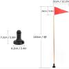 Aosekaa Kayak Safe Flag Safe Boat Flag Base 4ft Aluminum Alloy Flagpole Kayak Flag Track Mount Kayaking Visibility Set for Boat Yacht view 4