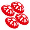 SUPVOX 4pcs Soccer Training Cones Pe Disc Markers for Agility and Speed Practice Bright Orange for Easy Visibility Grass and Fields view 1