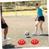 SUPVOX 4pcs Soccer Training Cones Pe Disc Markers for Agility and Speed Practice Bright Orange for Easy Visibility Grass and Fields view 4