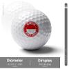 Vafogehu Golf Balls,Monaco Flag Patterns Golf Balls, Novelty Golf Gift for Men, Women 1 Piece view 2
