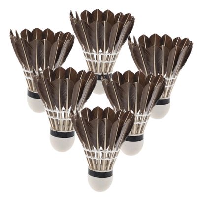Milisten 6pcs Portable Training Badminton Shuttlecocks Lightweight Head Birdies for Adults Boys and Girls Durable Sports Accessory for Outdoor Activities and Skill Development
