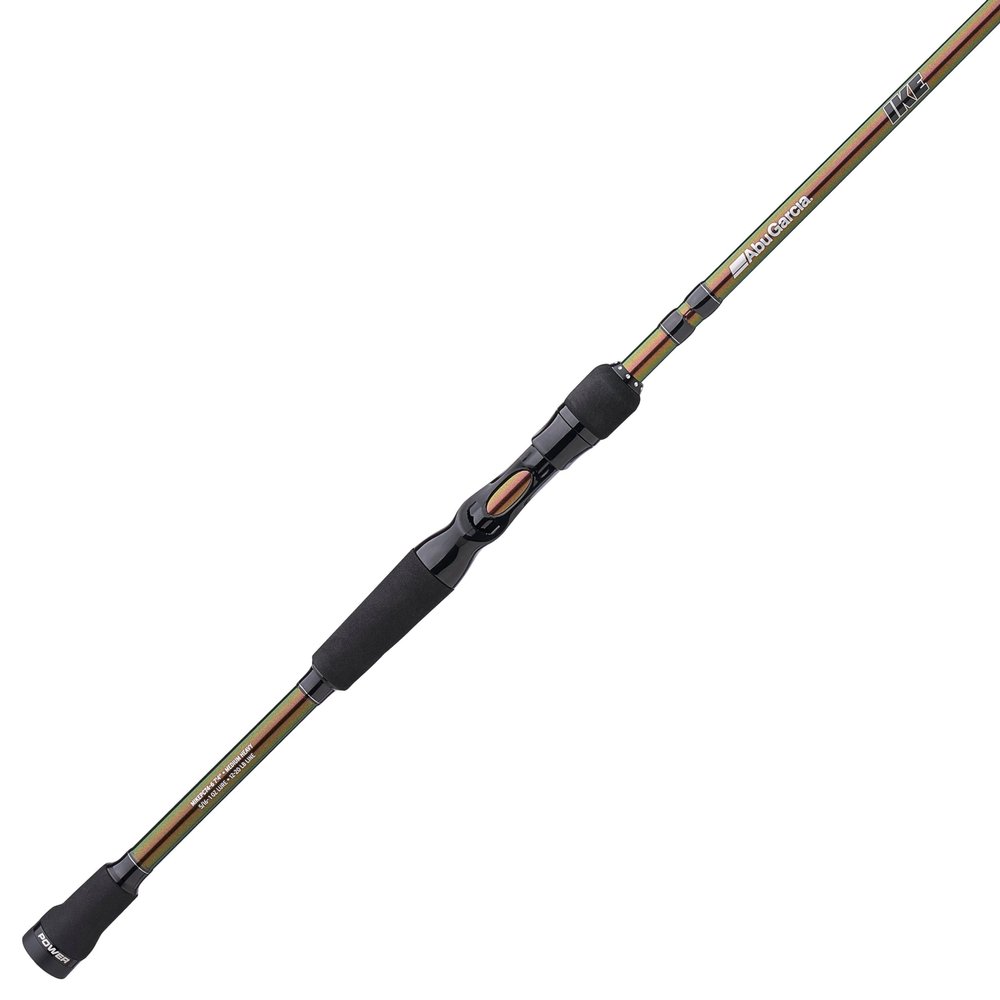 Abu Garcia 7' IKE Signature Power Casting Fishing Rod, 3 Piece Medium | Medium Heavy Power Rod for All Types of Freshwater Fishing, Balanced and Lightweight