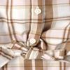 The Children's Place,Girls,Long Sleeve Plaid Twill Tie Front Button Down Shirt,Bunnys Tail Plaid,Medium view 4
