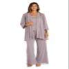 R&M Richards Women's 3-Piece Glitter Pant Suit W/Tank Top & Sheer Jacket | Elegant Evening Cocktail Party Attire