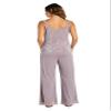 R&M Richards Women's 3-Piece Glitter Pant Suit W/Tank Top & Sheer Jacket | Elegant Evening Cocktail Party Attire view 4