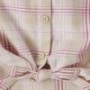 The Children's Place,Girls,Long Sleeve Plaid Twill Tie Front Button Down Shirt,Latte Plaid,Medium view 4