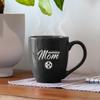 Rico Industries NFL Football Pittsburgh Steelers Mom Black 16 oz Team Color Laser Engraved Speckled Ceramic Coffee Mug view 2