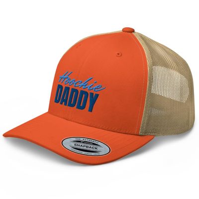 RIVEMUG Hoochie Daddy Curved Bill Trucker Hat Mid Crown Adjustable Cap