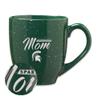 Rico Industries NCAA Michigan State Spartans Mom 16 oz Team Color Laser Engraved Speckled Ceramic Coffee Mug view 1