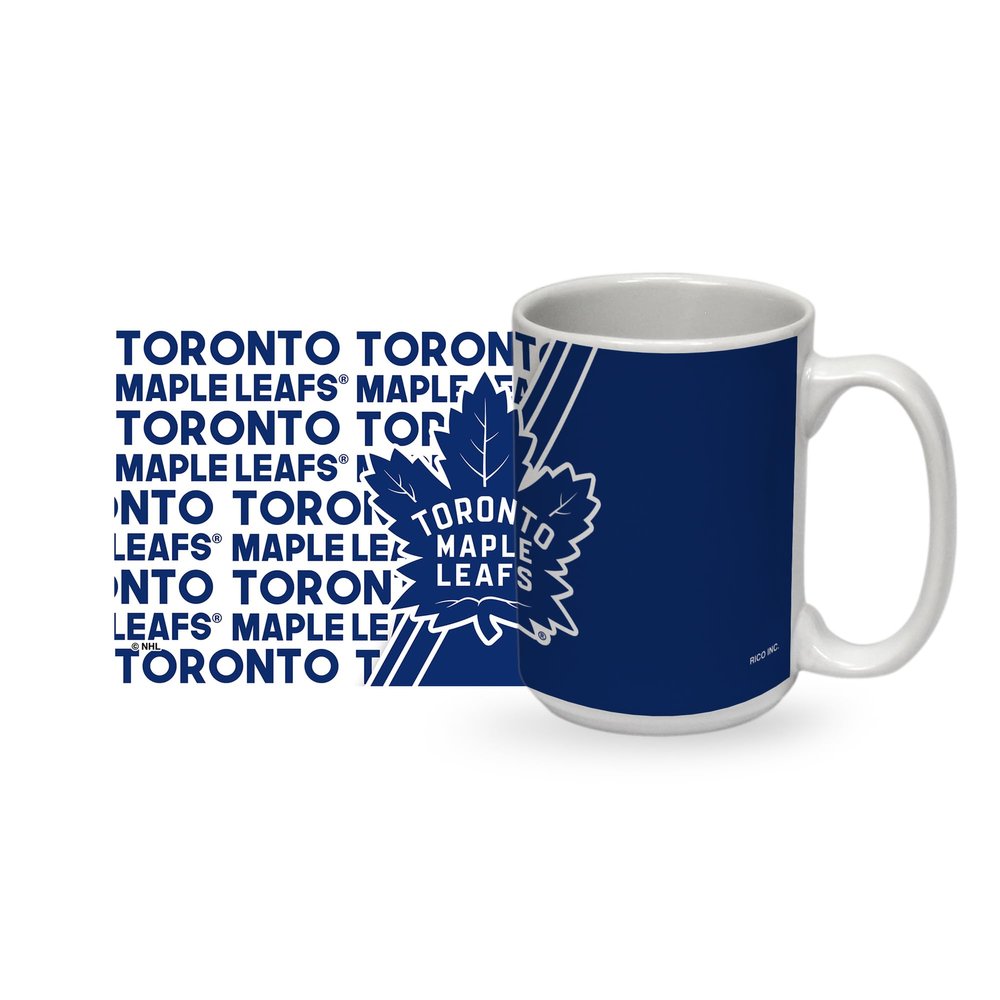 Rico Industries NHL Hockey Toronto Maple Leafs 15 oz White Ceramic Mug