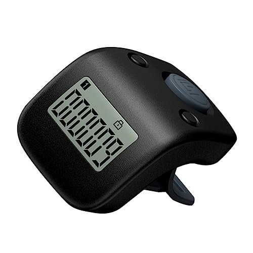 HANABASS Rechargeable Finger Counter Silent Digital Tally Clicker for Prayer and Counting Mini Handheld Device with Durable Display Portable for Sports Events and Daily Use