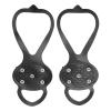 Crampons, 1 Pair/Set 5 Teeth Ice Claw Slip Resistance Climbing Shoe Spikes Boots Anti-Skid Ice Cleat Shoe Grips for Hiking Ground Mountain view 1