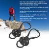 Crampons, 1 Pair/Set 5 Teeth Ice Claw Slip Resistance Climbing Shoe Spikes Boots Anti-Skid Ice Cleat Shoe Grips for Hiking Ground Mountain view 2