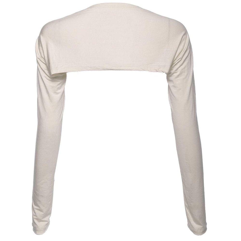 Huliyhus Women Anti-UV Golf Cooling Shawl Arm Sleeves UV Protection Sun Protector Long Sleeve Arm Sleeve Shawl for Golf Outdoor Sports (Beige)
