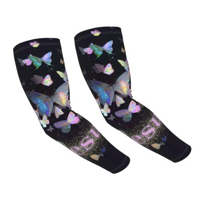 TKDYVAI Jesus Arm Cover Sleeves Bible Verses Arm Sleeves Gardening Sleeves Cross Cooling Arm Sleeve for Christian
