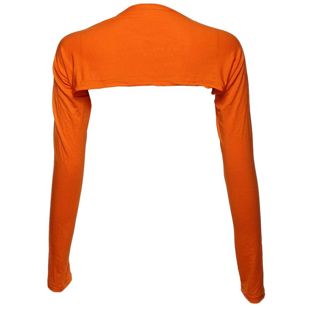 Huliyhus Women Anti-UV Golf Cooling Shawl Arm Sleeves UV Protection Sun Protector Long Sleeve Arm Sleeve Shawl for Golf Outdoor Sports (Orange)