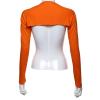 Huliyhus Women Anti-UV Golf Cooling Shawl Arm Sleeves UV Protection Sun Protector Long Sleeve Arm Sleeve Shawl for Golf Outdoor Sports (Orange) view 2