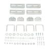8in Swivel Bunk Bracket Kit Adjustable Height Galvanized U Bolts for 2inx3in Boat Trailer Crossmembers view 3