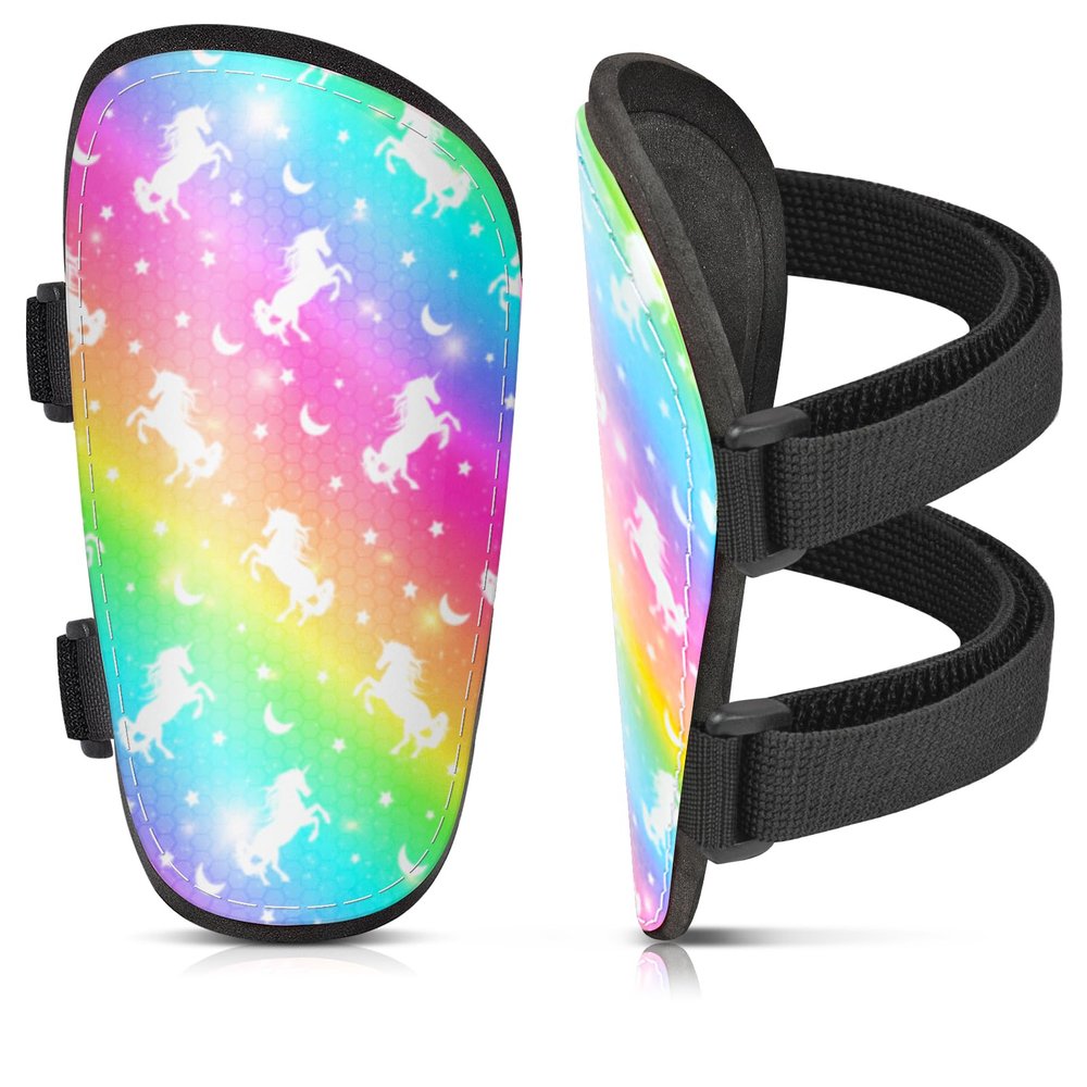 Shin Guards Soccer Kids Girls Youth, Shin Pads Shin Guard Protection Gear for 2-7 Years Old Girls for Football Games, EVA Cushion Protection Reduce Shocks and Injurie