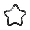 staol Aluminum Alloy Outdoor Star Shaped Spring Snap Locking Carabiner Clip Keychains for Backpack Camping Hiking Traveling Outdoor Activities Accessory, Black view 1