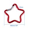 staol Aluminum Alloy Outdoor Star Shaped Spring Snap Locking Carabiner Clip Keychains for Backpack Camping Hiking Traveling Outdoor Activities Accessory, Black view 4