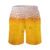 Beer Bubble Fashion Mens Board Shorts Quick Dry Beach Pants Mesh Lining Casual Swim Trunks S view 3