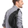 Frenou Fanny Pack For Women And Man Crossbody Bag Cross body Bag With Adjustable Strap For Travel Running Hiking Walking Workout Black view 2