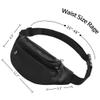 Frenou Fanny Pack For Women And Man Crossbody Bag Cross body Bag With Adjustable Strap For Travel Running Hiking Walking Workout Black view 4