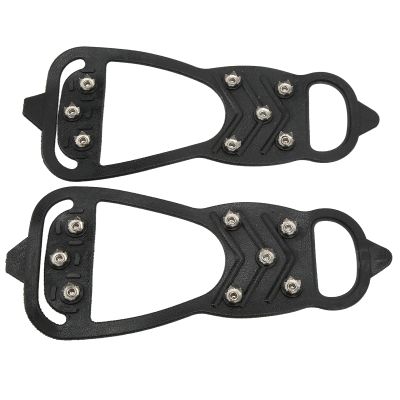 ICE Shoe Grips 8 Teeth Foldable ICE Traction Cleats for Snow and ICE Walking (S)