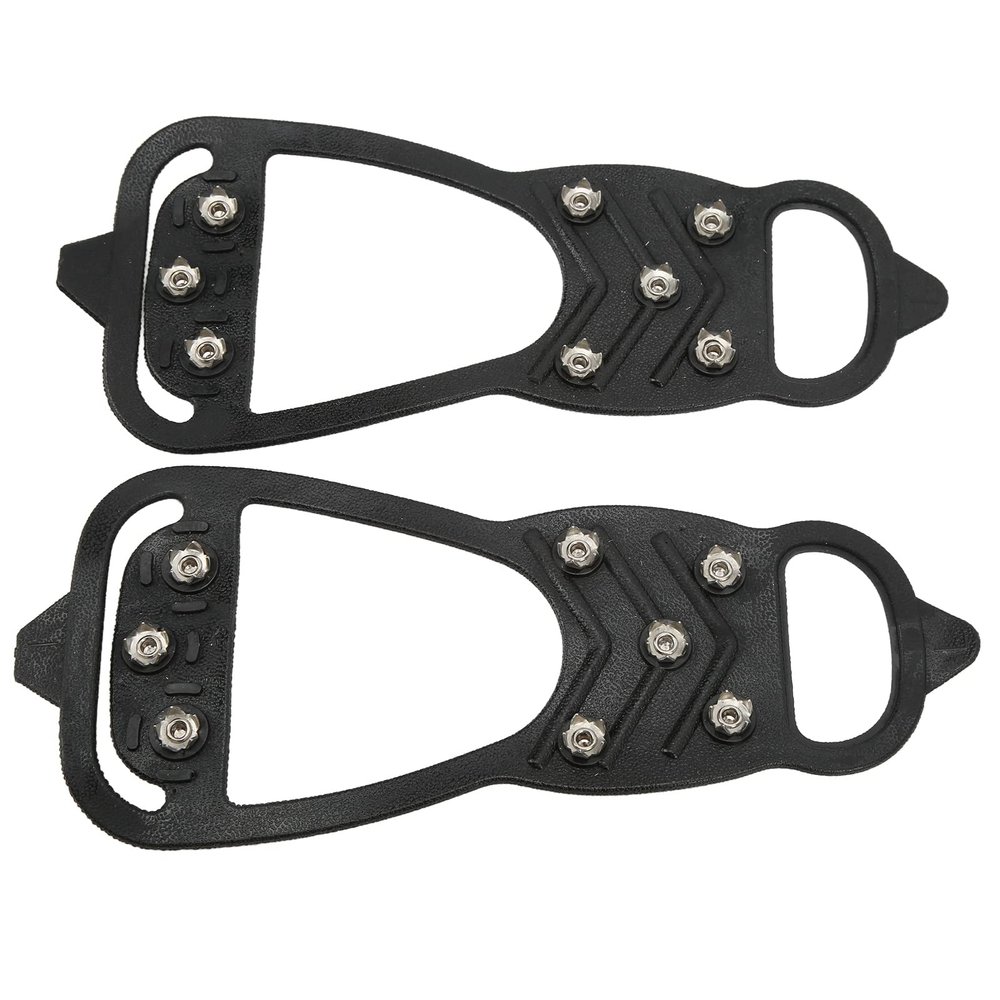 ICE Shoe Grips 8 Teeth Foldable ICE Traction Cleats for Snow and ICE Walking (S)
