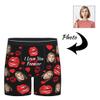 Custom Boxers with Face on Them Boxers for Men Gifts for Valentine's Day Birthday Personalized Boxer Funny Gifts,M-0.087 view 2