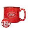 Rico Industries NHL Hockey Montreal Canadiens Red Speckle 12oz Laser Engraved Campfire Mug view 1